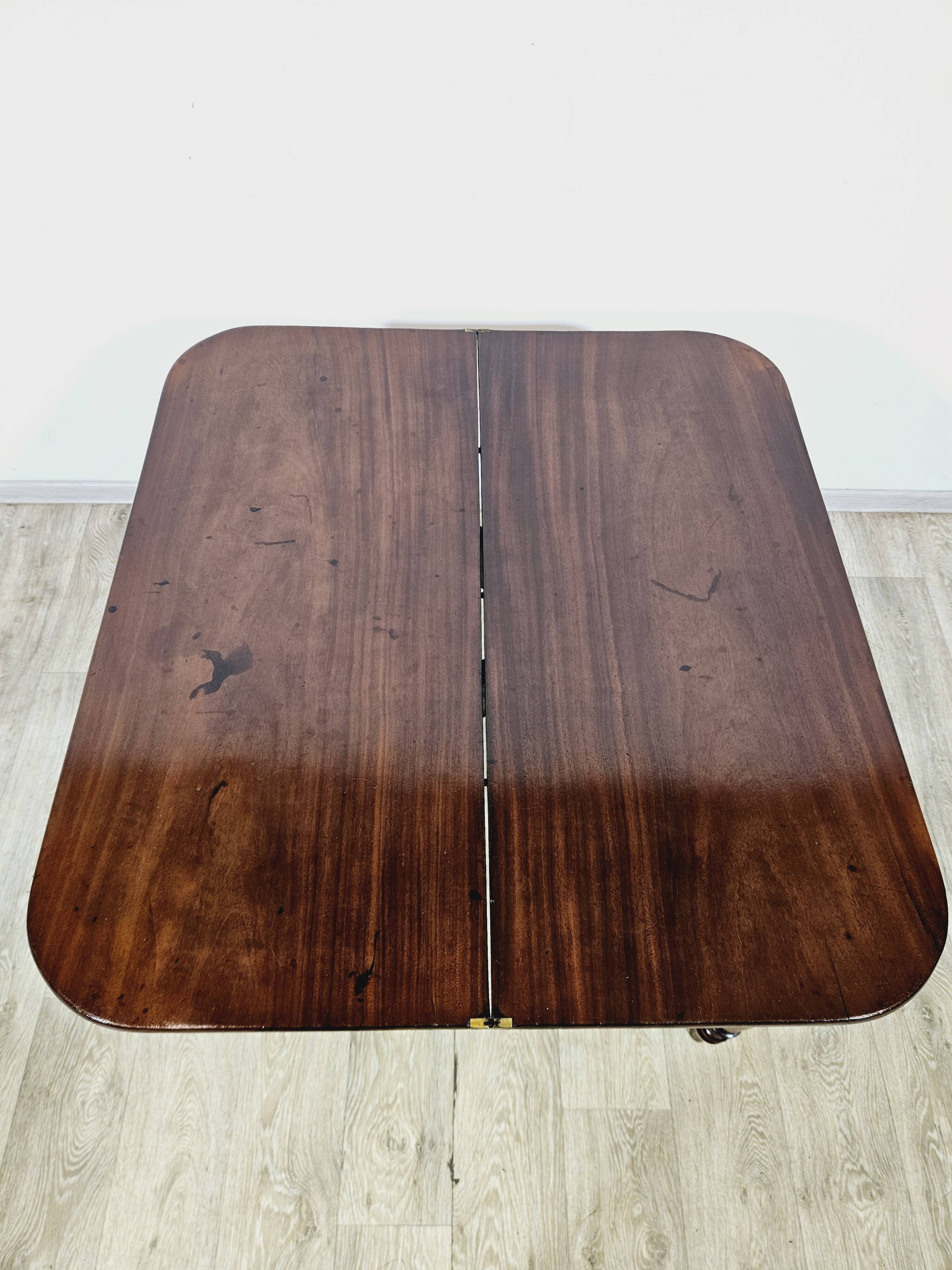 19th century Card Game Table - Mahogany, Biedermeier/Victorian style