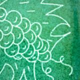 Square dish in glazed ceramic, scarified, signed Jacques Sagan Vallauris,