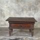 Petit écritoire table basse ancienne indonésienne en teck H33 40,5x55