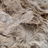 Retro animal skin hair rug