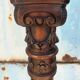 Lampadaire style Louis XVI en noyer