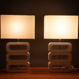 Paires de lampes de table par Jan des Bouvrie