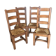 Lot de quatre chaises monastère