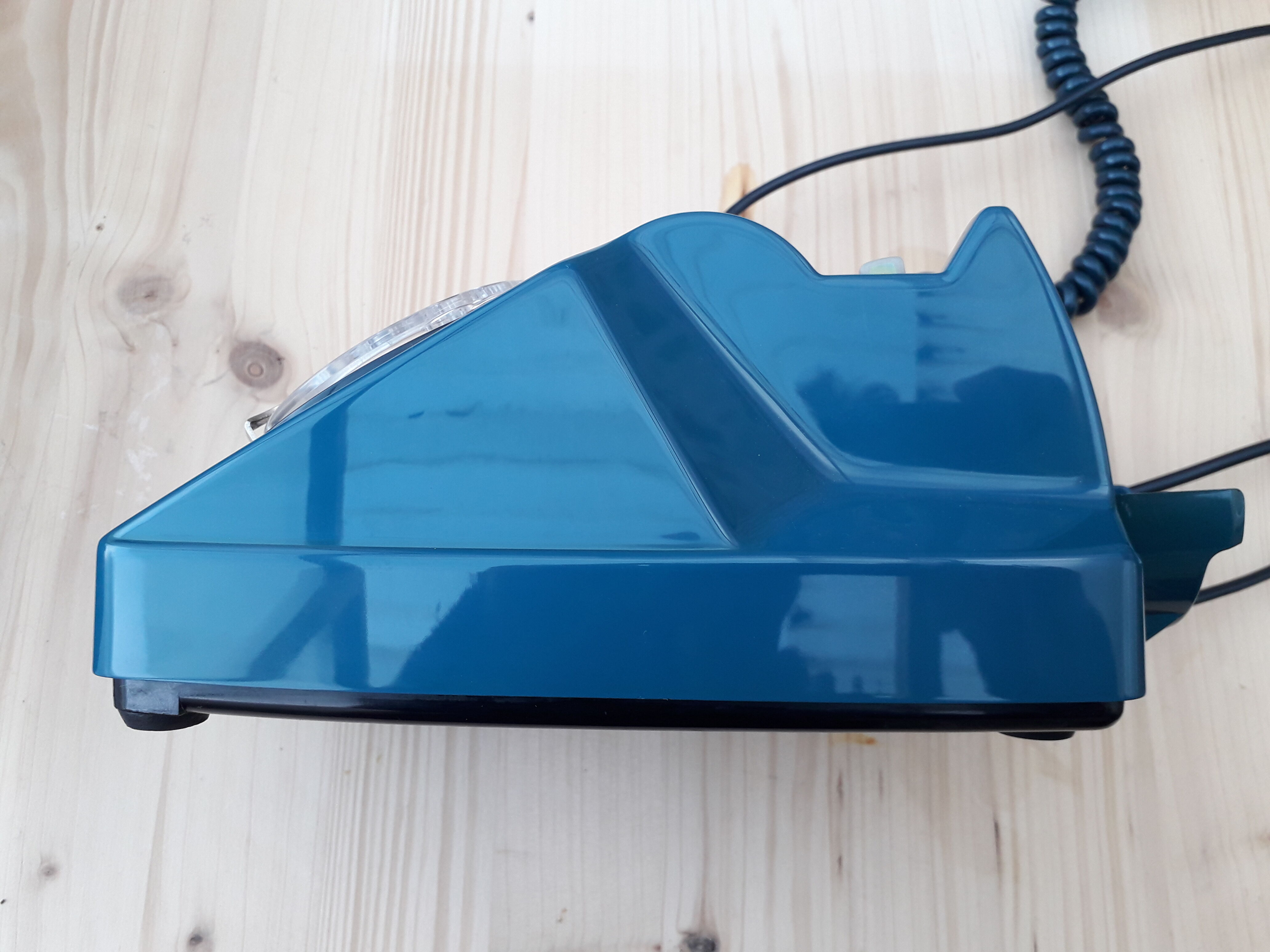 Vintage Blue Phone S63 Socotel with Dial