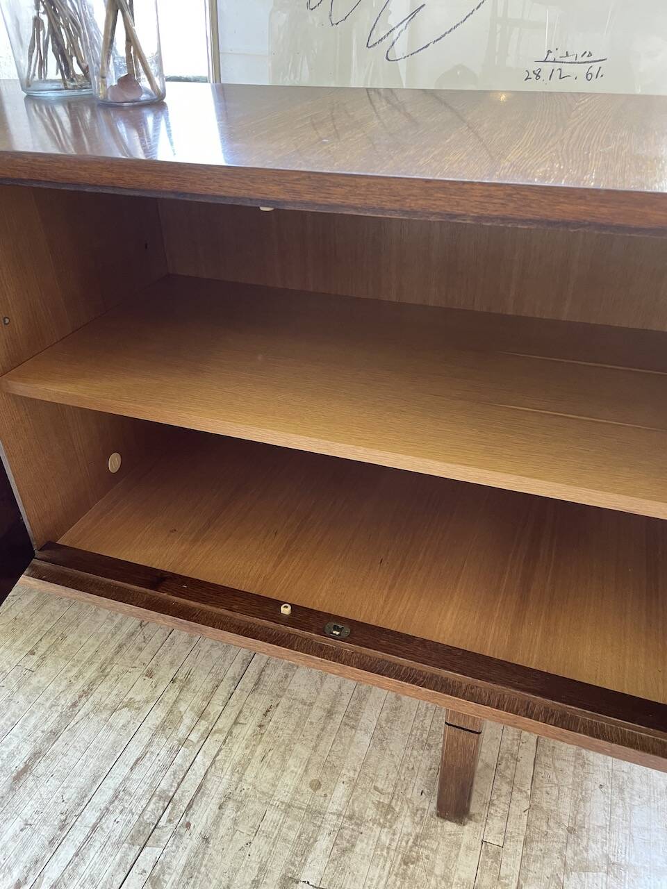 1950s modernist oak sideboard
