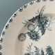 Set of 7 flat plates Terre de Fer XIXth "Madrid"