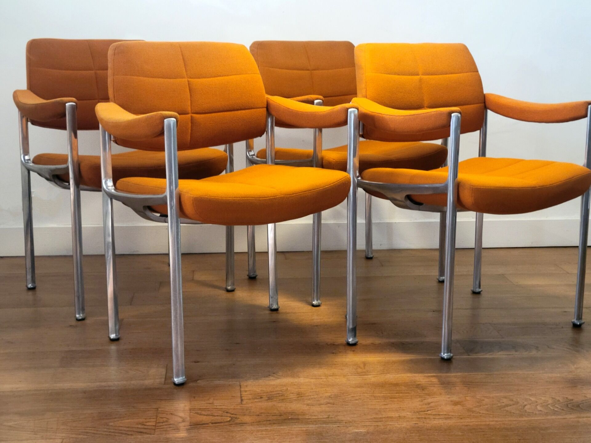 Ensemble de 4 fauteuils Miller Borgsen pour Röder & Söhne, Allemagne, 1974
