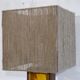 Scandinavian lamp in rosewood and glass 1970