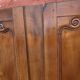Paire de portes de placard style Louis XV en merisier massif