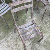 14 metal bistro chairs