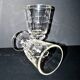 Lot de 2 verres à Absinthe en verre moulé vintage H16.5cm