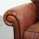 Fauteuil en cuir de mouton de style anglais
