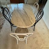 Table and 6 bistro type chairs