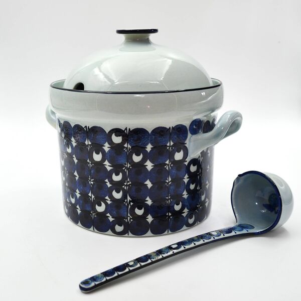 Service à punch de 16 pièces en faïence série Tenera de Grete Helland-Hansen pour Royal Copenhagen