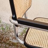 Armchair Cesca B64 black and wicker