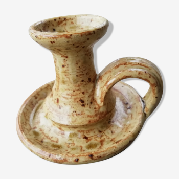 Speckled sandstone candlestick