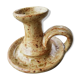 Bougeoir en grès moucheté