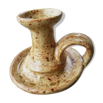 Speckled sandstone candlestick