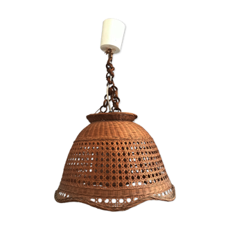 Vintage rattan pendant lamp