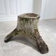 Pair of 50's wooden effect concrete planters