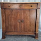 Directoire style sideboard with trompe l'oeil drawer in solid wood