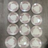 Assiettes à motifs floraux