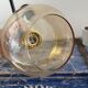 Pair of vintage amber glass wall lights
