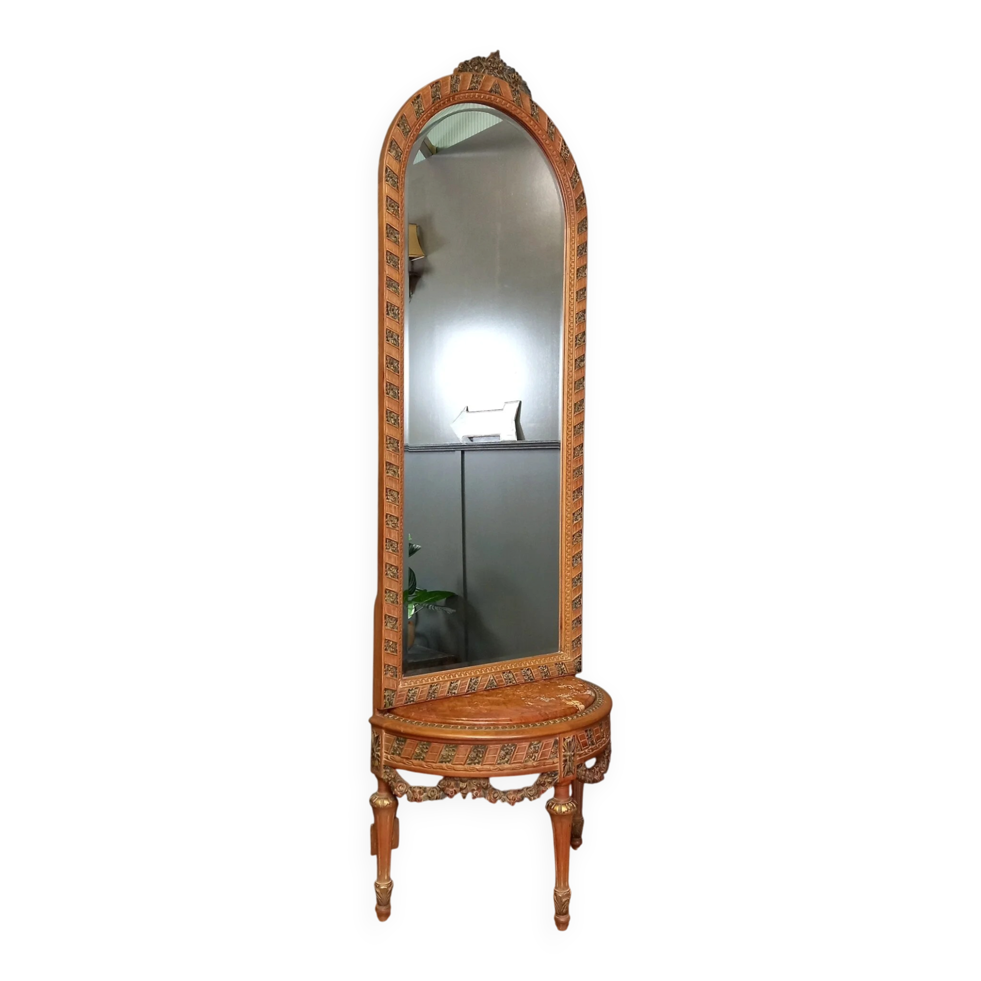 Table console avec miroir