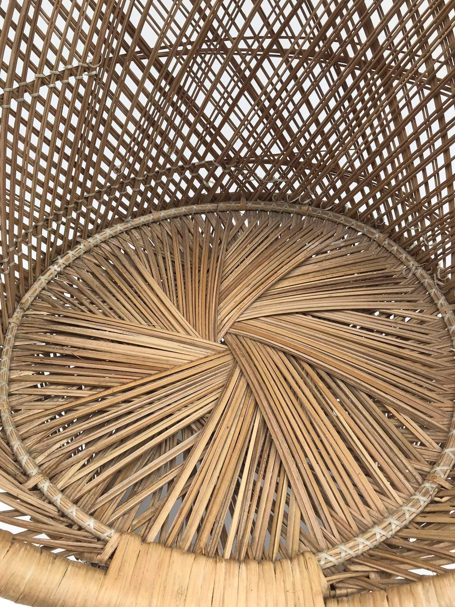 Rattan armchair from the turn of the 70's / 80's