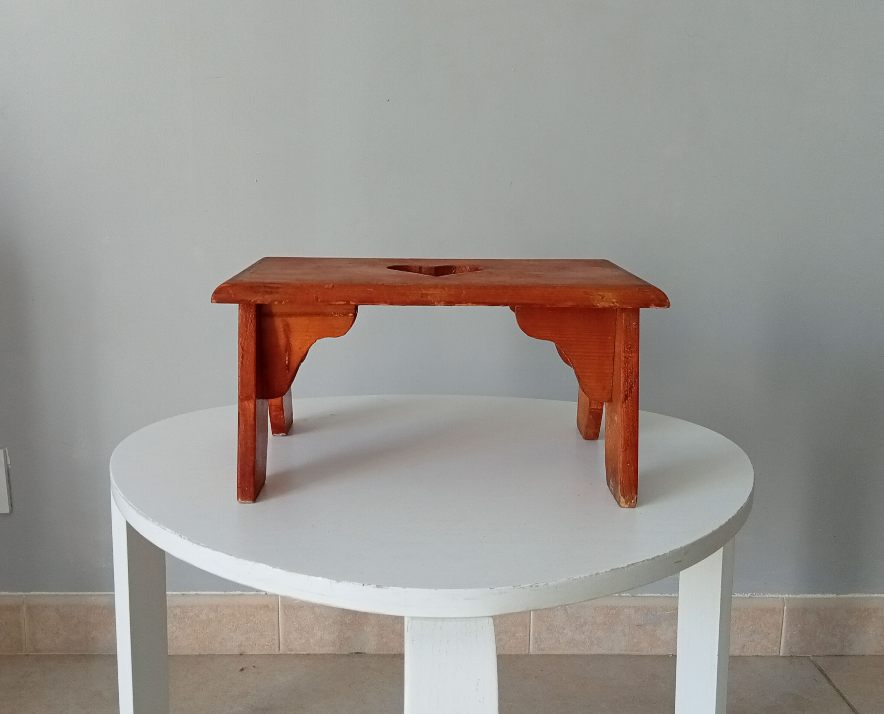 Vintage folk art stool