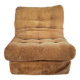 Vintage brown corduroy armchair from the 70s