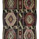 Turkish Kilim Yoruk Vintage 175x282 cm Geometric Brown and Beige