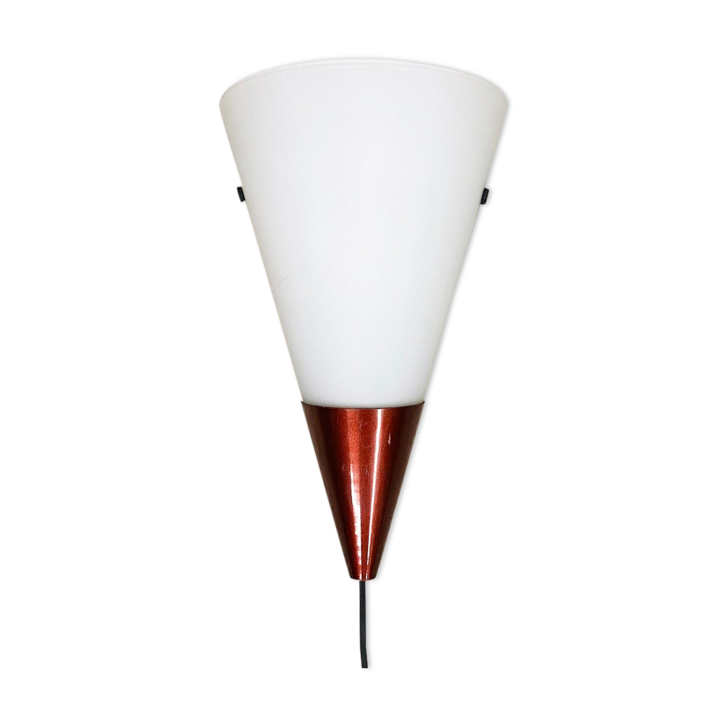 Vintage Wall Lamp / Wall Sconce by LAKRO, Holland, Glass and Metal