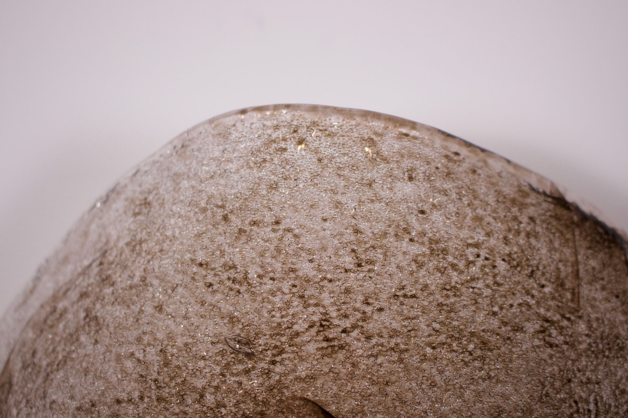 Murano wall lamps in blown glass.