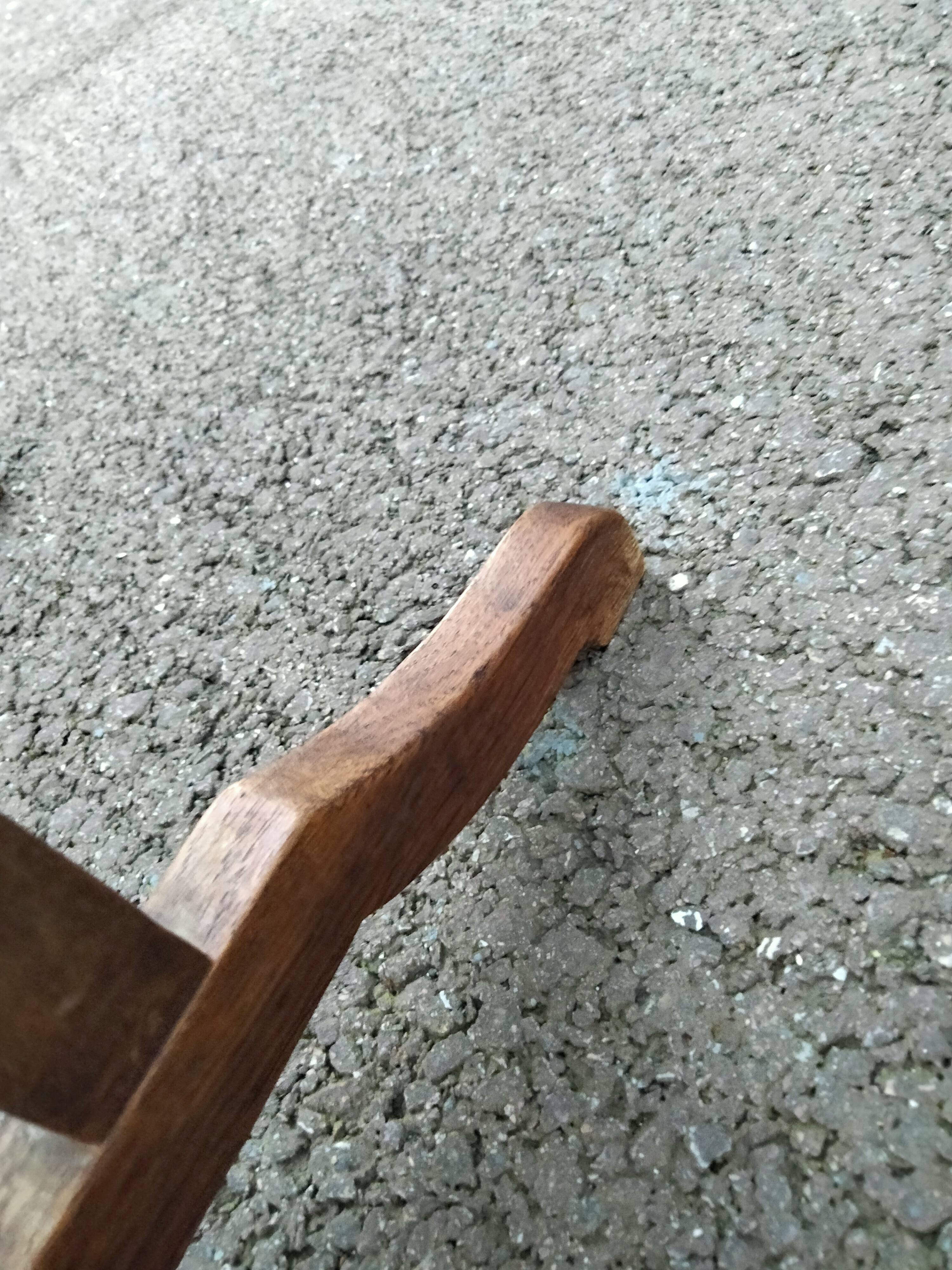 Pair of antique wooden bedside tables side table