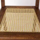 Antique Beech Chair with Viennese Cane Seat – 1940s Vintage Woven Chair