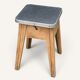 Raw wood storage stool 1950