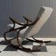 Fauteuil à bascule par TON / Thonet années 1960
