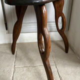 Olivewood tripod stool