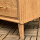 Commode pieds compas et chêne brut massif  1960