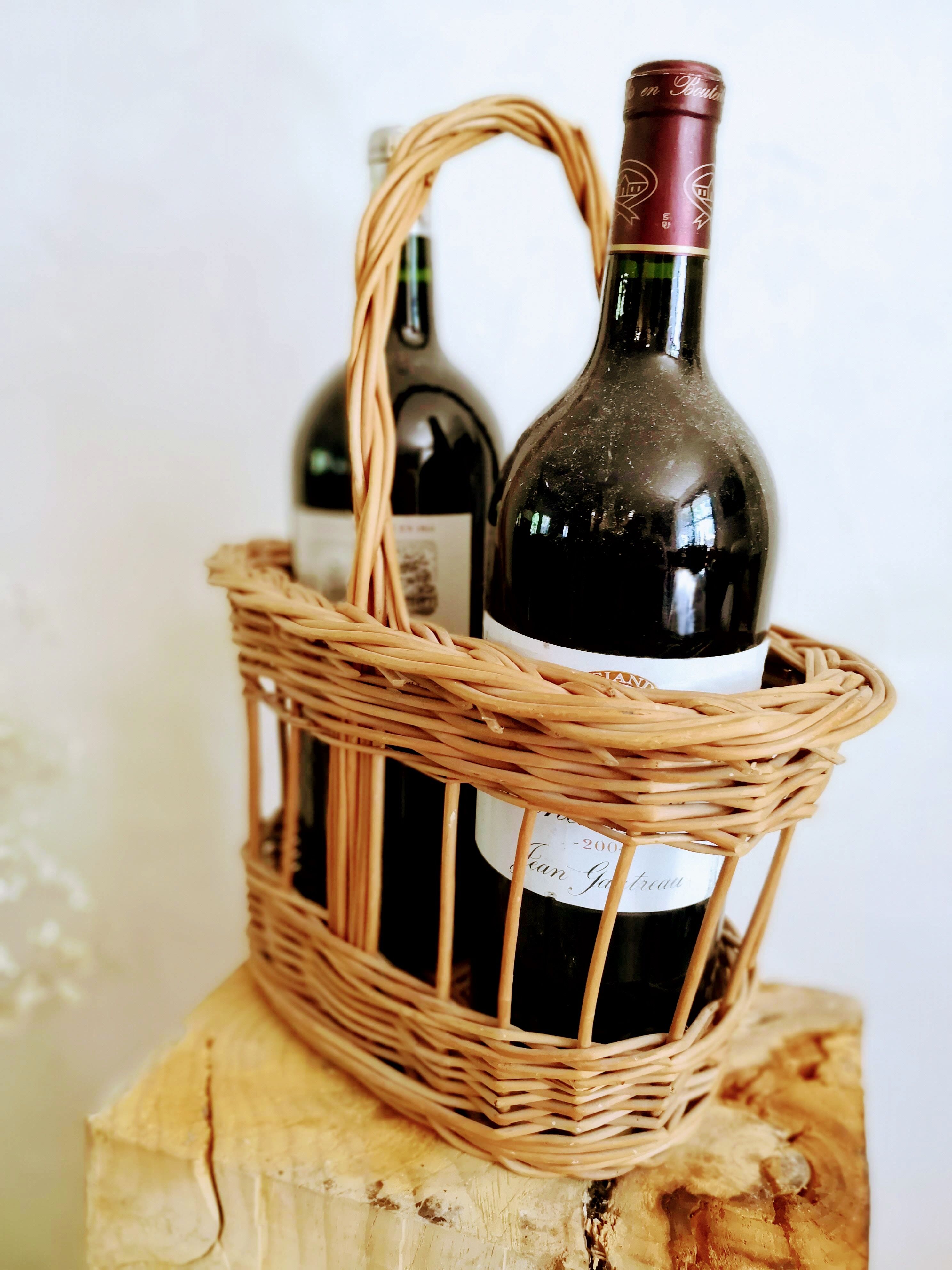 Basket Wicker bottle holders