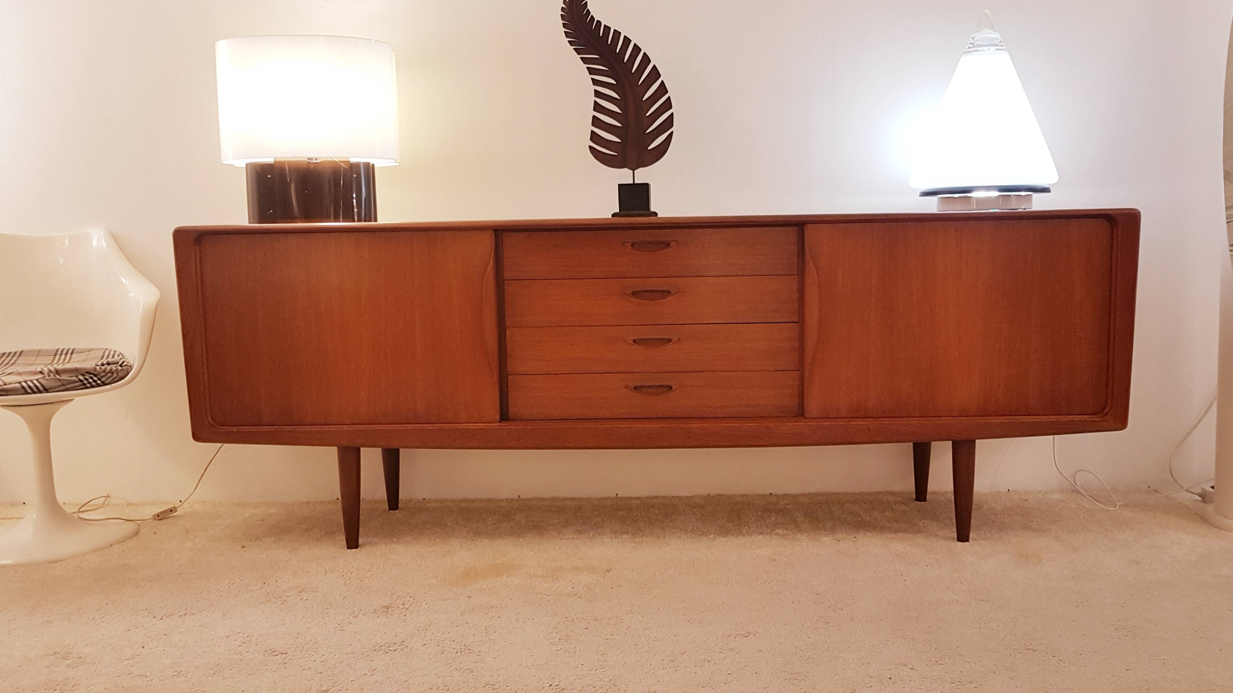 Scandinavian sideboard designer Henry Walter Klein 1960