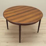 Round rosewood table, Danish design, 1970s, production: Skovby Møbelfabrik