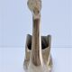 Zoomorphic solid brass swan pen holder