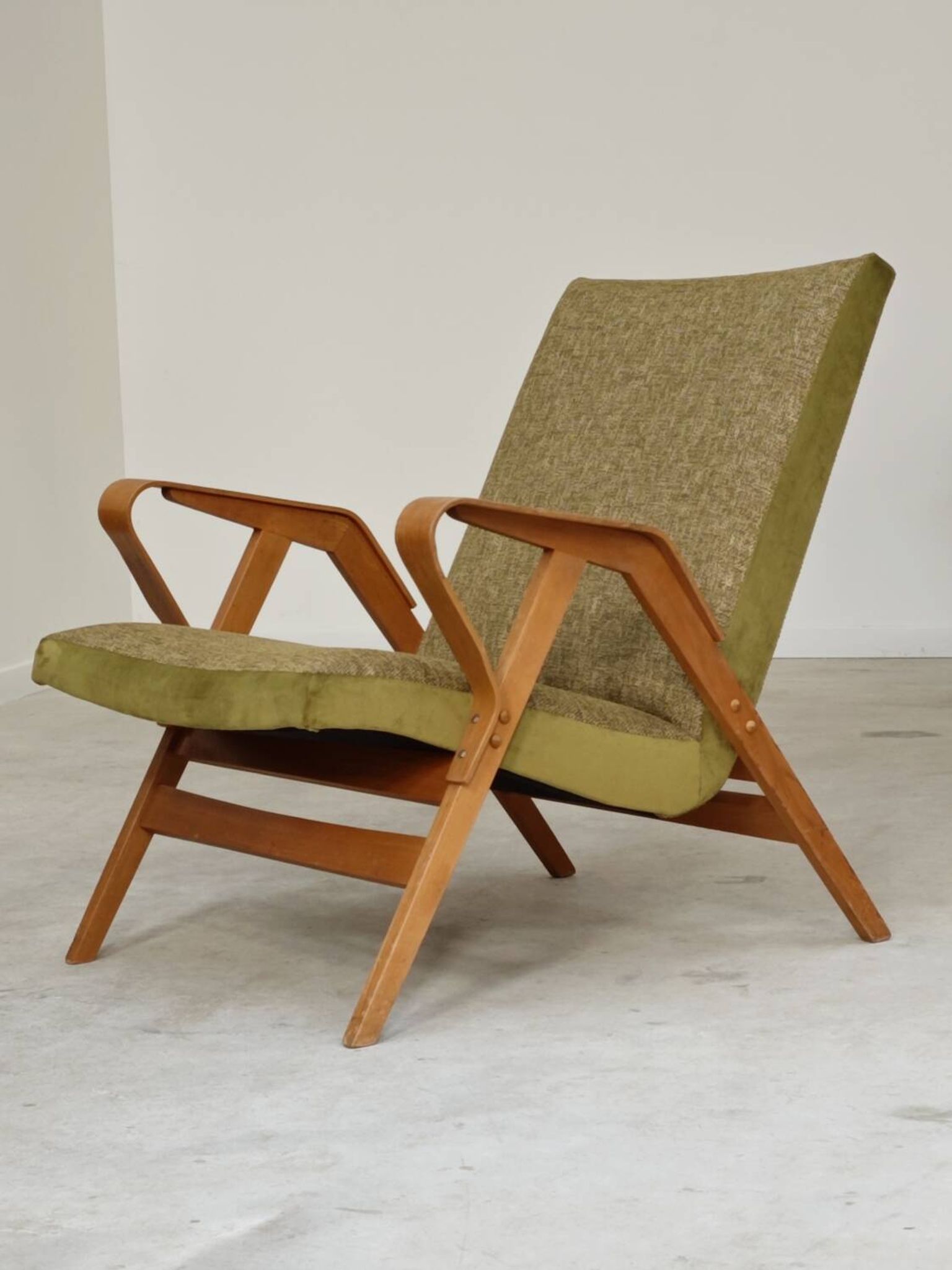 Pair of armchairs restored by Frantisek Jirak for Tatra Nabytok 1960