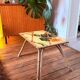 Rattan coffee table and fruits and vegetables