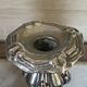 Pair of rococo silver-plated candlesticks