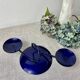 Vintage enamelled metal candle holder