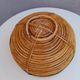 Rattan and brass basket 1970