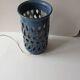 Blue ceramic lamp Signed Emile Masson (Vallauris)